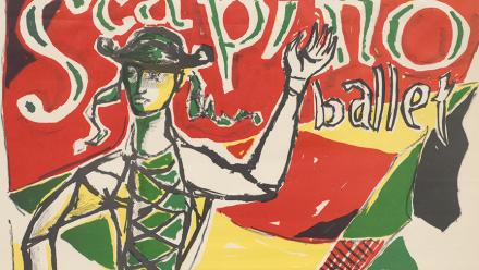 Affiche voor de jubileumvoorstelling | illustratie Dick Elffers (detail)