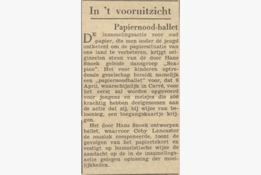 Knipsel uit Het Parool (28 maart 1947) | Auteur onbekend